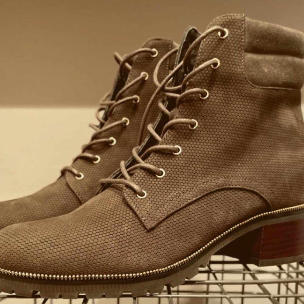 Women's Botkier Green/Gray/Olive Boots* US Size 7.5 Ankle Heel Boots*